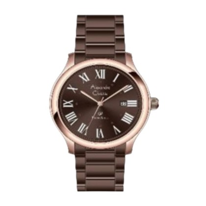 Alexandre Christie ALCW1042MDFROBO Date Function Stainless Steel Strap Analog Men Watch
